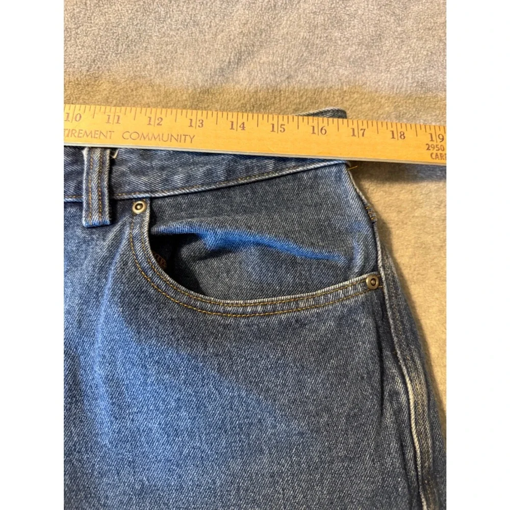 2 Duluth Trading Co Ballroom Jeans Mens 34x32 Blue Denim Straight Leg Work Pants